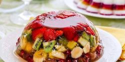 تزیین ژله با میوه