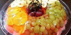 تزیین ژله با میوه