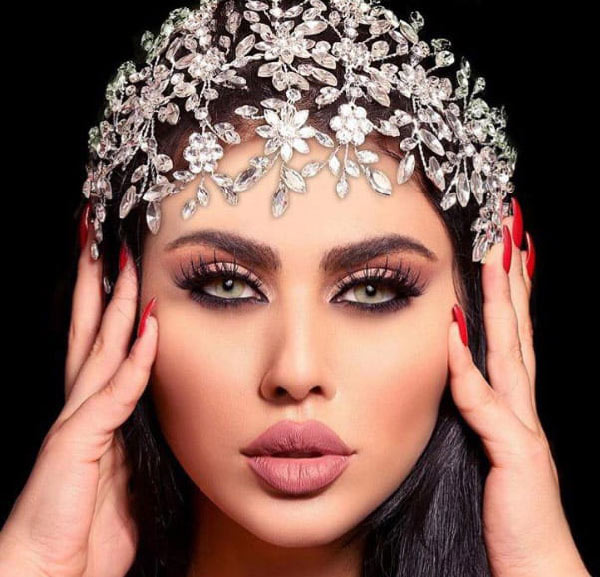 مدل ارایش عروس عربی شیک و لاکچری خلیجی دخترانه و زنانه 