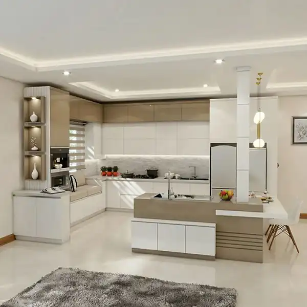 مدل کابینت پله ای + زیباترین مدل های کابینت پله ای بسیار شیک و لاکچری و خفن