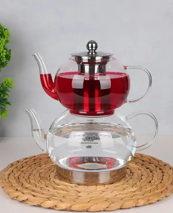 مدل قوری کتری عروس + جدیدترین کتری قوری پیرکس و استیل ترند برای جهاز