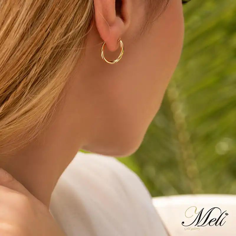 مدل گوشواره حلقه ای طلا + زیباترین مدل های گوشواره حلقه ای طلا ترند امسال