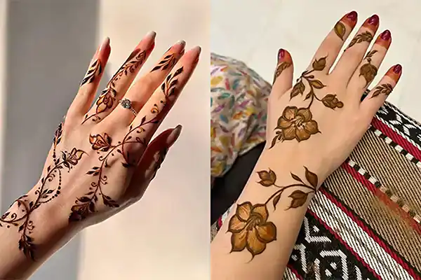 مدل حنا + زیباترین مدل های حنا پشت و روی دست شیک و لاکچری و امروزی
