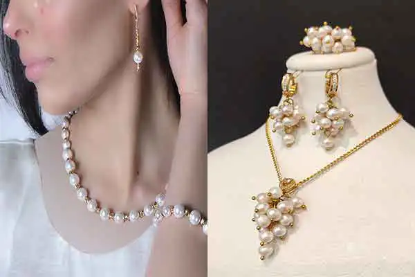 جدیدترین مدل سرویس طلا با مروارید + چشم گیرترین مدل سرویس طلا شیک و باکلاس بامروارید