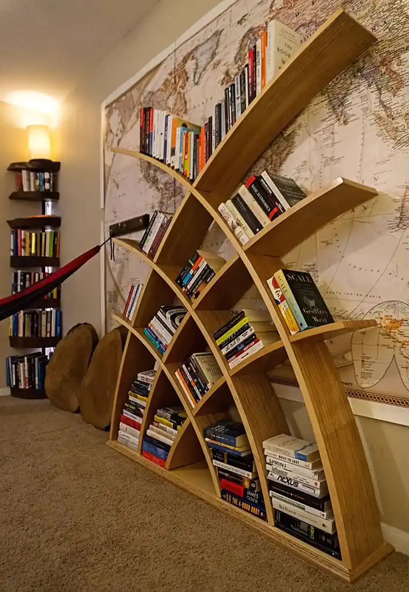 مدل کتابخانه + زیباترین مدل های کتابخانه ترند امسال بسیار شیک و لاکچری