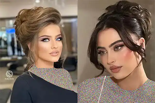 مدل میکاپ و شینیون جدید + زیباترین مدل های میکاپ و شینیون جدید ترند امسال
