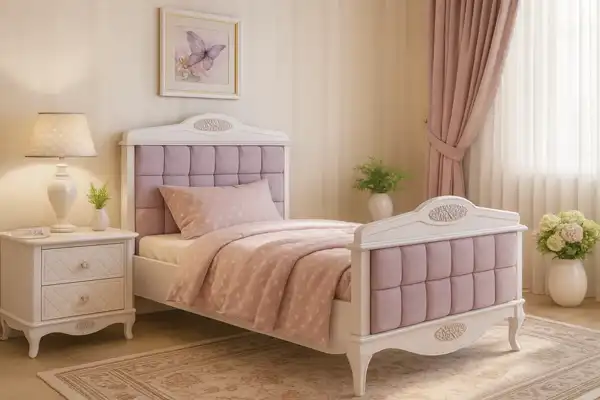 مدل تخت خواب دخترانه جوان + زیبایی این مدل تخت خواب دخترانه جوان شمارا شگفت زده می کند