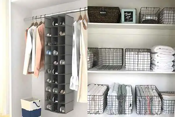 مدل چیدمان کمد دیواری + ایده های جالب و بسیار کاربردی برای چیدمان کمد دیواری در چند دقیقه