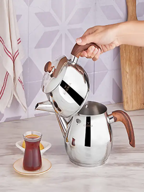 مدل قوری و کتری استیل + جدیدترین مدل قوی و کتری استیل جنس خوب و عالی برای خرید مطمئن