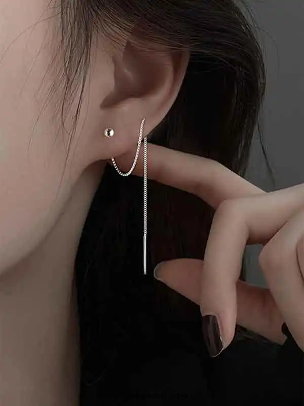 مدل گوشواره بخیه ای + جذاب ترین مدل گوشواره بخیه ای طلا و بدل برای سلیقه های خاص شما