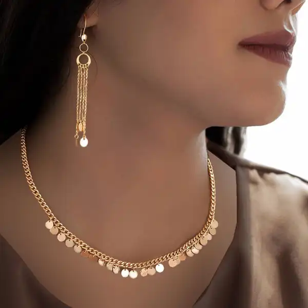 مدل نیم ست طلا جدید + زیباترین مدل های نیم ست طلا که بانما و وزن آن تعجب خواهید کرد