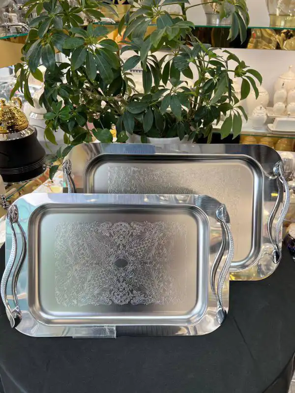 مدل سینی استیل مجلسی + زیباترین مدل سینی استیل شیک که جلوه پذیرایی شما را چند برابر می کند