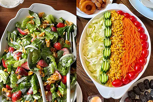 انواع سالاد برای مهمانی + زیباترین مدل های سالاد برای مهمانی بسیار شیک و لاکچری