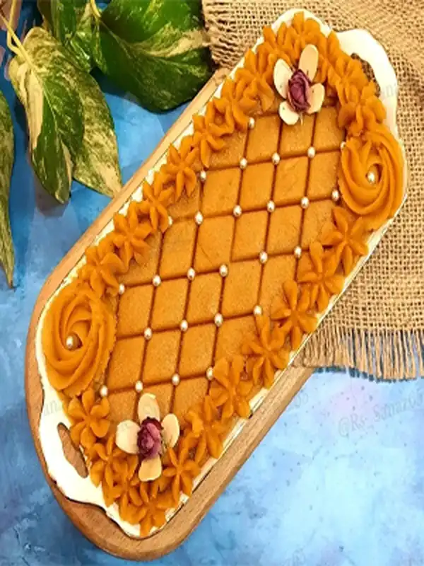 تزیین حلوا مجلسی + زیباترین دیزاین حلوای خوشمزه و لذیذ برای مراسم ختم و روضه لاکچری