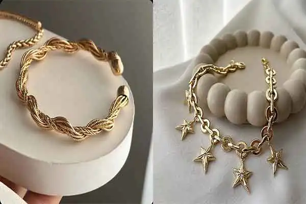 اکسسوری بدلیجات + زیباترین اکسسوری بدلیجات رنگ ثابت که با طلا تفاوتی ندارد