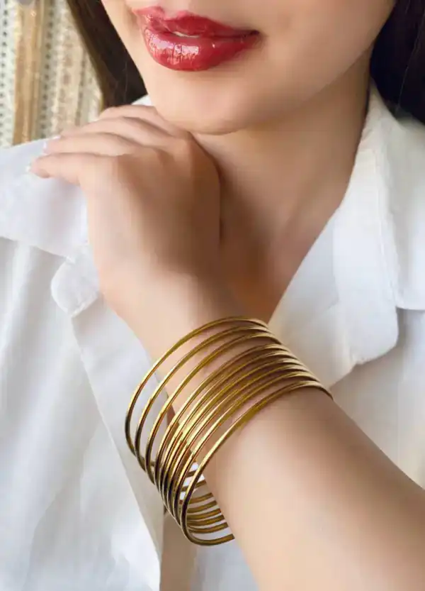 النگو طلا مدل آینه ای + زیباترین النگو طلا مدل آینه ای با هر ضخامت و وزنی برای سرمایه گذاری و اکسسوری