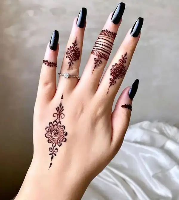 مدل حنا انگشتی + زیباترین و شیک ترین مدل های حنا انگشتی ترند امسال