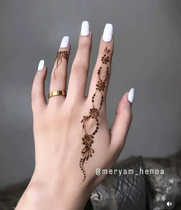 مدل حنا انگشتی + زیباترین و شیک ترین مدل های حنا انگشتی ترند امسال