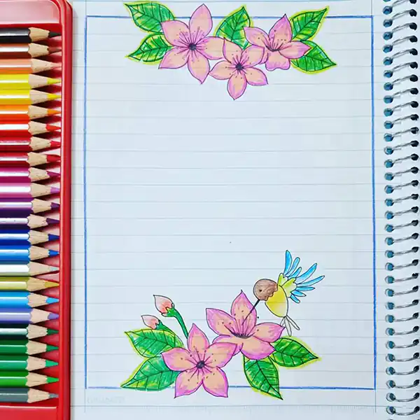 ایده نقاشی برای دفتر مشق + زیباترین مدل های ایده نقاشی برای دفتر مشق امسال