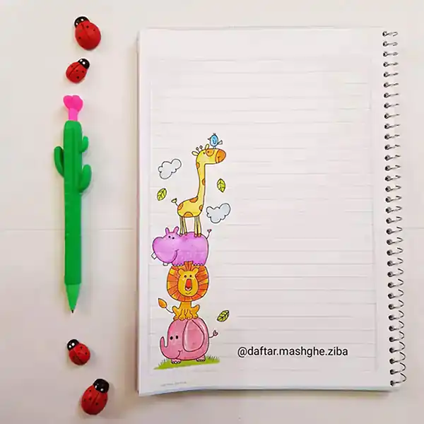 ایده نقاشی برای دفتر مشق + زیباترین مدل های ایده نقاشی برای دفتر مشق امسال
