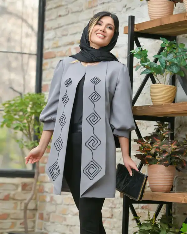 جدیدترین مدل مانتو گلدوزی شده مجلسی + زیباترین مانتو گلدوزی مجلسی لوکس و خاص