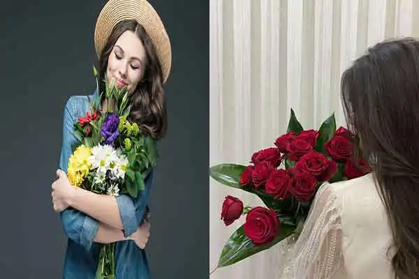 مدل عکس گرفتن با گل + زیباترین مدل عکس گرفتن باگل پینترستی برای پست گذاشتن