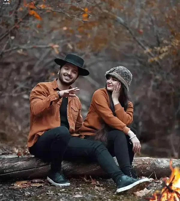 مدل عکس گرفتن در جنگل + زیباترین مدل عکس گرفتن در جنگل برای دخترپسرهای جوان