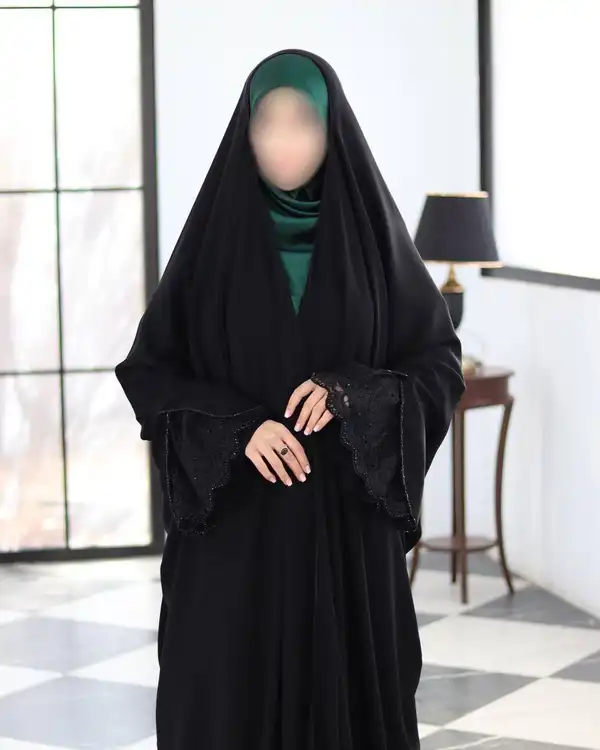 مدل چادر عربی مچ دار + جدیدترین چادر عربی مچ دار شیک که استفاده ار آن خیلی راحته