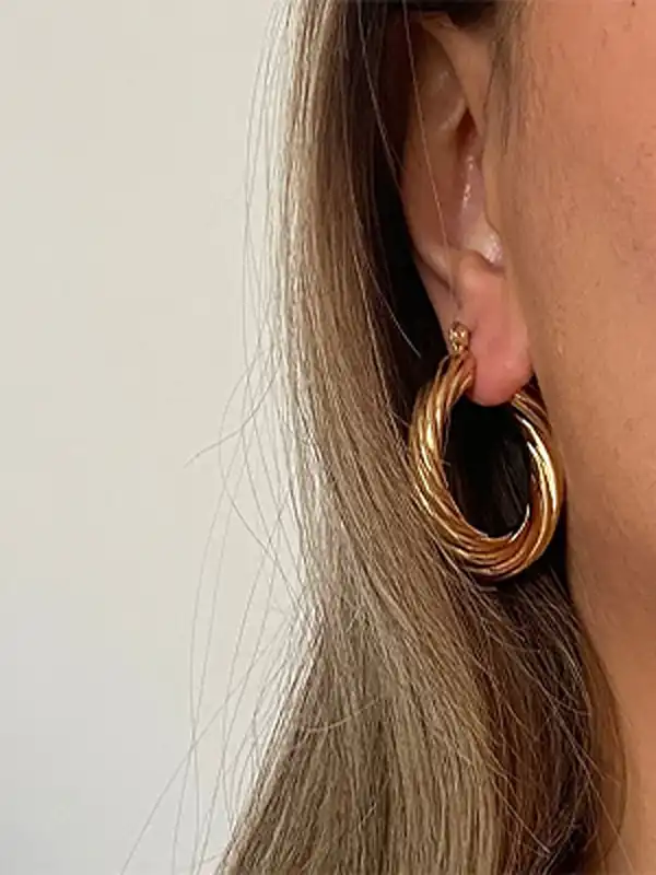 مدل گوشواره حلقه ای + زیباترین مدل گوشواره حلقه ای با گرم پایین و گرم بالا در طرح های مختلف و خاص