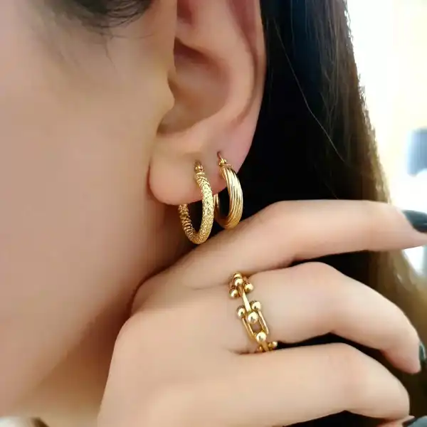 مدل گوشواره حلقه ای جدید + جذاب ترین مدل گوشواره حلقه ای جدید و شیک که هیچوقت از گوشتان در نمی آورید