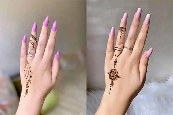 مدل حنا روی دست + جذاب ترین مدل حنا روی دست فانتزی و آسان برای کشیدن درخانه
