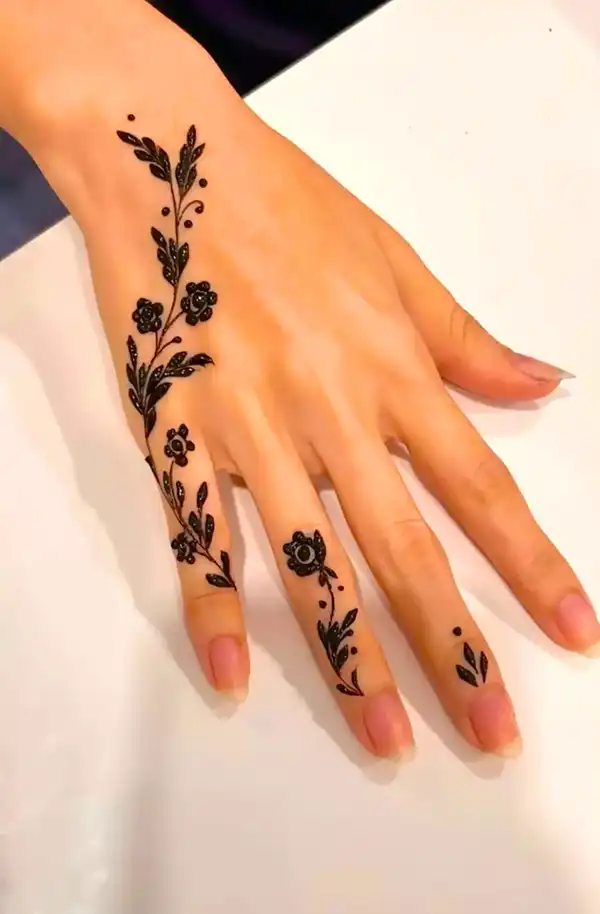 مدل حنا روی دست + جذاب ترین مدل حنا روی دست فانتزی و آسان برای کشیدن درخانه