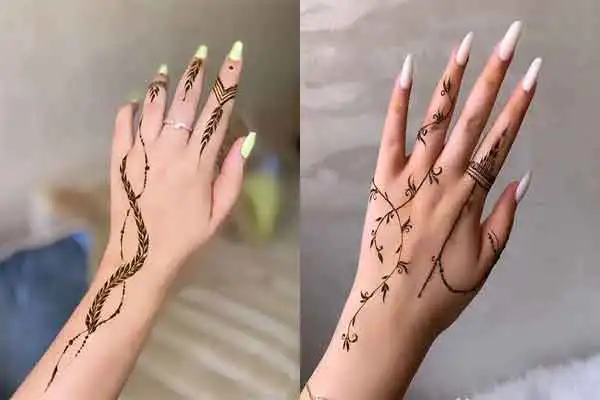 مدل حنا ساده + زیباترین مدل حنا ساده و فانتزی برای دست به عنوان اکسسوری خاص