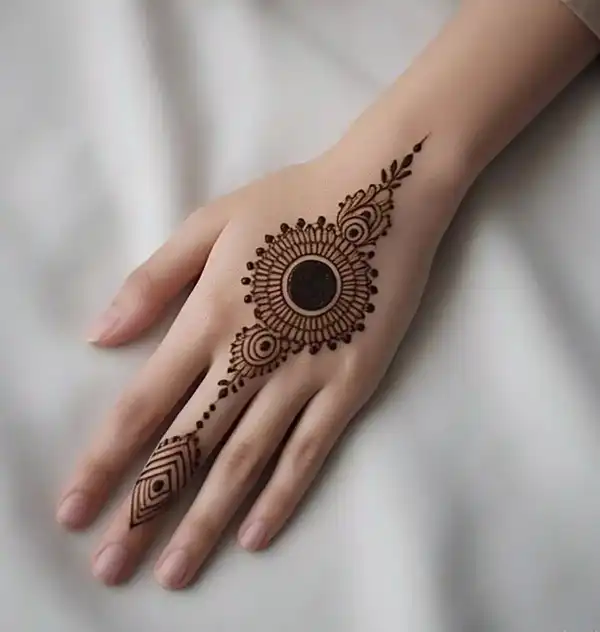 مدل حنا ساده + زیباترین مدل حنا ساده و فانتزی برای دست به عنوان اکسسوری خاص