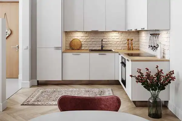 مدل کابینت ال مانند + بهترین مدل های کابینت ال مانند شیک برای آشپزخانه کوچک
