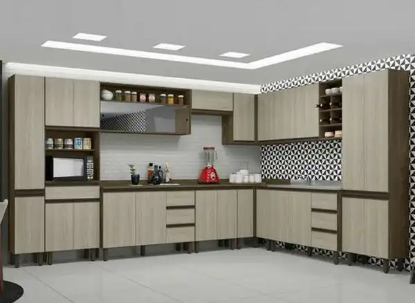 مدل کابینت ال مانند + بهترین مدل های کابینت ال مانند شیک برای آشپزخانه کوچک