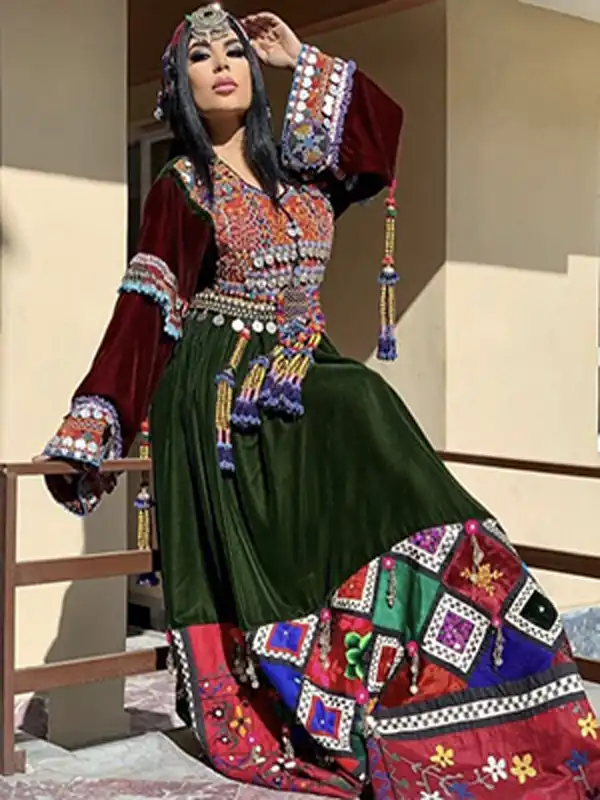مدل لباس مجلسی افغانی + زیباترین مدل لباس مجلسی افغانی کار شده شیک برای مراسم ها