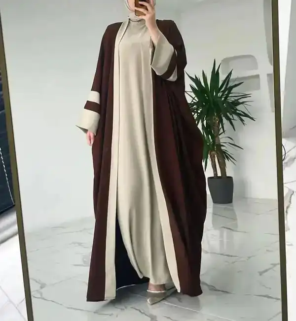 مدل مانتو عبایی جلو باز + شیک ترین مدل مانتو عبایی جلوباز مجلل و با شکوه برای استایل های خاص شما