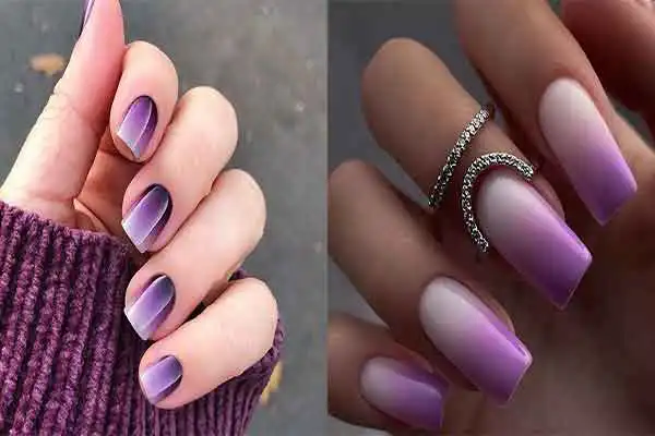 مدل ناخن امبره یاسی + جذاب ترین مدل ناخن امبره یاسی شیک که طرفدارهای خاص دارد