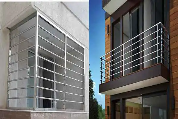 مدل نرده استیل تراس + باکیفیت ترین مدل نرده استیل تراس جدید و مدرن برای نمای شیک