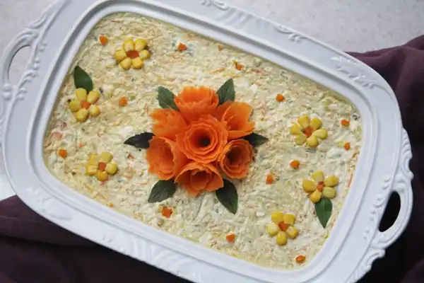 مدل سالاد الویه ساده + بهترین دیزاین سالاد الویه ساده و سه سوته برای مهمانی ها
