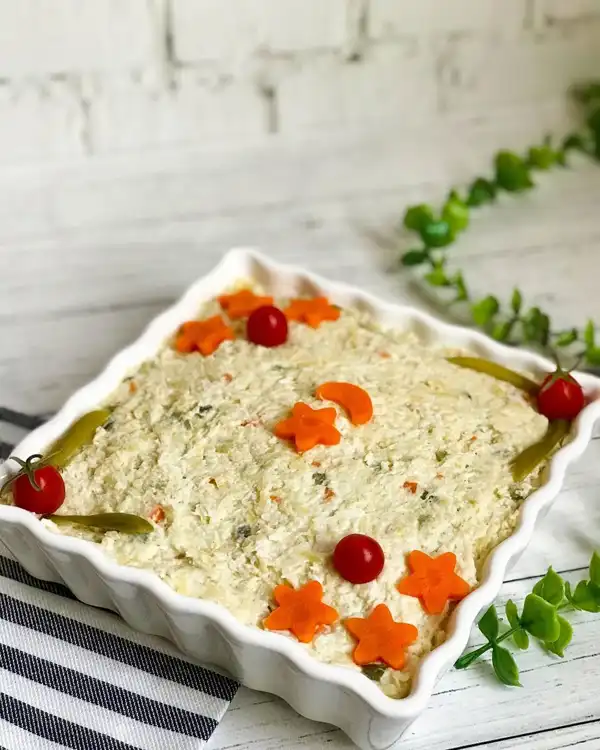 مدل سالاد الویه ساده + بهترین دیزاین سالاد الویه ساده و سه سوته برای مهمانی ها