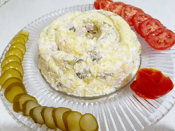 مدل سالاد الویه ساده + بهترین دیزاین سالاد الویه ساده و سه سوته برای مهمانی ها