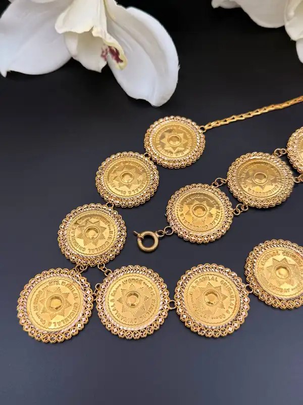 مدل سرویس طلا الیزابت + زیباترین سرویس طلا الیزابت سبک و سنگین با نمای شیک