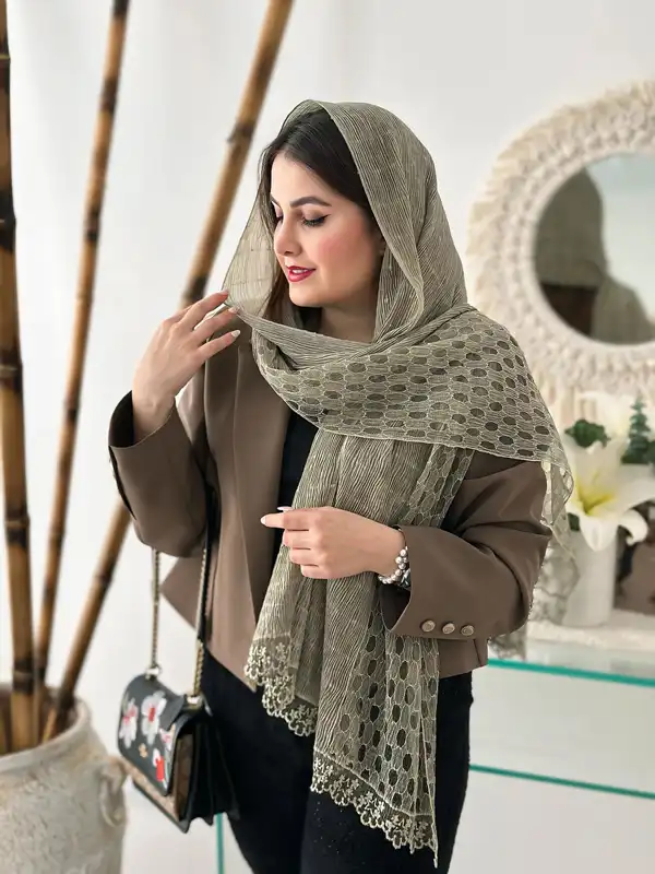 مدل شال مجلسی شیک + جذاب ترین شال مجلسی شیک و لوکس برای مهمانی های خاص
