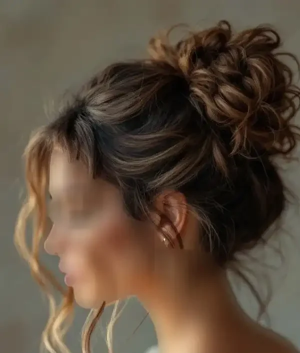 مدل شینیون اروپایی شلخته + شیک ترین شینیون اروپایی شلخته پایین و بالای سر جذاب