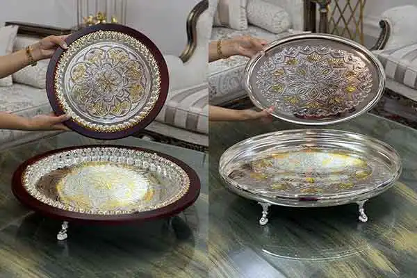 مدل سینی اماراتی + جدیدترین مدل سینی اماراتی لاکچری و خوش قیمت برای پذیرایی
