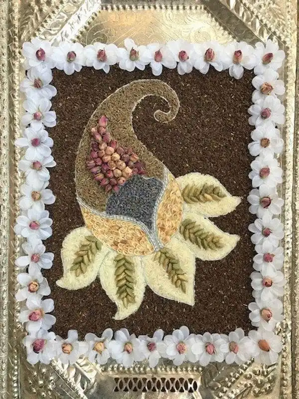 مدل سینی اسپند + زیباترین مدل سینی اسپند شیک و زیبا که تزیین شده هستند