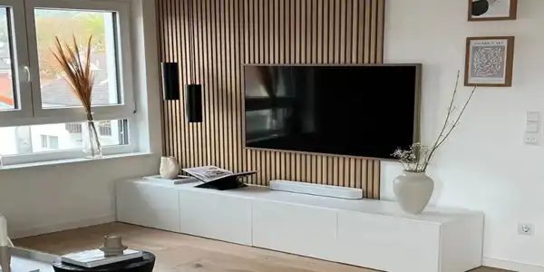 مدل دکوراسیون پشت تلویزیون + زیباترین ایده ها برای مدل دکوراسیون شیک و لاکچری پشت تلویزیون