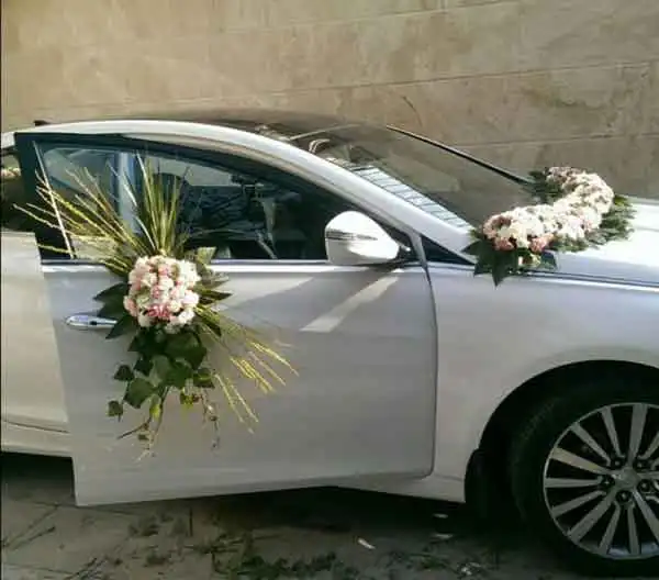 ماشین عروس ساده و کم هزینه + 15تصویر ماشین عروس ساده و کم هزینه ولی در عوض شیک